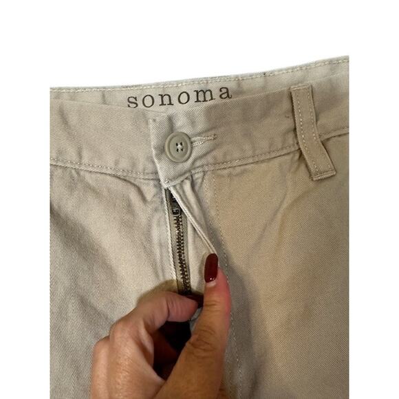 Sonoma Life & Style Beige Cotton Casual Dressy Khaki Pants Men Sz 36X30 - Picture 3 of 13